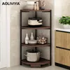 Kitchen Storage SH 2024 Year AOLIVIYA Triangle Rack Floor-mounted Multi-layer Pot Fan-shaped Corner Seasoning Pantry Organi