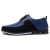 GSOHINO Men's Oxford Casual Business Lace Up Leather Loafers Fashion Formal Sports Shoes Breathable Comfortable Office Work Walking and Driving