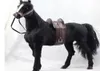 Simulation animal cheval de guerre jouet poupée animaux faits à la main cheval poupées réaliste fourrure maison el ornements décoration 36x34 cm DY800351232451