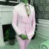 Suits 2024 New Arrival Contrast Design Party Suits Black Men Slim Fit Suits Pant Prom Doube Breasted Suit Costume Homme (Jacket+Pants)