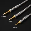 Acessórios NICEHCK 16 CABO DE PRATA PRATA CORES 3.5/2.5/4,4mm plug mmcx/2pin/qdc pino para mk3 mk4 f1 tangzu wan er sg