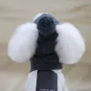 Berretti Cappello per cani Inverno Caldo Strisce Cappello lavorato a maglia + Sciarpa Colletto Cucciolo Teddy Costume Abiti natalizi Costumi per cani Babbo Natale