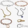 Bracelets de charme 2023 Nouveaux bracelets de créateurs Style Double Link Charms Perle Sun Pendentif Bracelet DIY Fit Pandoras Me Perle Chaîne Cou Dhfed