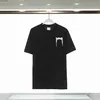 Mäns T-shirts Högkvalitativa kläder Silk Men Hip Oregelbundet Cut Zipper Short Sleeped T-Shirts Black 240301