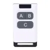 Control 433MHz AC220V 2CH Relay Receiver RF Transmitter Wireless Remote Control Switch for Garage Door Motor Forward Reverse Projector