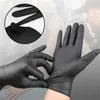 100 guantes desechables de nitrilo antideslizantes mecánicos impermeables de látex