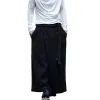 Pants Men's new cotton linen loose trend wide leg skirt pants long pants versatile large hip hop personalized stage dress