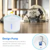 Fournitures 2.4L Fontaine d'eau automatique pour chat de compagnie avec LED électrique USB chien chat animal de compagnie muet abreuvoir bol d'alimentation distributeur de fontaine à boire pour animaux de compagnie