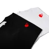 T-shirt da uomo Camicia da uomo Moda causale Ricamo Tshirt Manica corta T-shirt Cuore coppia stile giapponese p01 240301