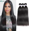 Brazilian Kinky Yaki Straight Body Loose Deep Water Curly Hair Weft Human Hair Bundles Peruvian Indian Malaysian Virgin Hair Exten8383564