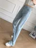 Zatrhmbm calças de brim femininas 2022 nova moda magro ajuste alargamento jeans vintage bolso lateral zip voar cintura alta denim feminino tornozelo calças mujer