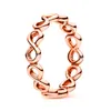 New Rose Gold Ring Gold Plated Luxury Wedding Rings Brand Designer Eternal Symbol Fashion Girls Love Ring Gift Jewelry Wholesale
