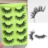 Wholesale of 3D Fake Eyelashes in Factories, European and American Foreign Trade Products, Cross Disordered and Thick Curled Imitation Mink Eyelashes,