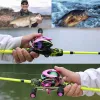 Combo Sougayilang Camouflage wędkarski pręt rybacki i kołowrotek z linią rybacką Rodę wędkarską i 7.2: 1 Baitcasting Rishing Reel