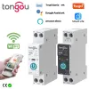 Controls Tuya Wifi Smart Circuit Breaker Power Metering 1p 63a Din Rail for Smart Home Wireless Remote Control Smart Switch by App Tongou