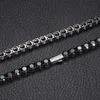 Kolye Unique Design 5Mm Black VVS Moissanite Diamond Tennis Chain GRA Certificate S Sier Men Jewelry Necklace For Man