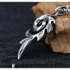 Rock Wolf Tide Nieuwe Vlam Spiraal Hanger Ketting Accessoires Met Roestvrij Stalen Ketting Nieuwe Antiek Zilver Kleur Modieuze Sieraden Accessoires Groothandel Geschenken