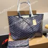 Maxi boodschappentas Handtas draagtas Designer tas waterdicht canvas lederen schoudertas handtas damestas grote capaciteit geruite dubbele letter