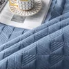 Luxe couleur unie matelassé Polyestercoton jupe de lit couvre-lit ensemble de couette 13 pièces couverture taies d'oreiller couverture L 240227