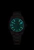 Relógio mecânico de luxo personalizado VVS Iced Out Luminous Waterproofing Moissanite Watch para homens
