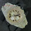 Relógio masculino de luxo relógios de movimento para homens relógio de moissanite relógio de pulso mecânico relógios de designer automático de alta qualidade relógio de diamante montre 0069