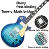 Custom Shop, Made in China, Custom Guitar,Ebony Fingerboard,Frets Binding,Tune-o-Matic Bridge,Free Shipping