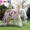 Skräddarsydd LED -uppblåsbar elefant Airlaging Style Outdoor Decoration Colorful Giant Large Animal Balloon för reklam