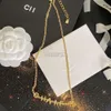 Chanells Luxury channel Brand Pendant Necklaces Womens Designer Printed Jewelry Fashion Street Classic Ladies Necklace Holiday Gifts 1226