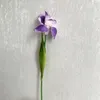 Dekorative Blumen, 47 cm, Iris, künstlicher Blumenstrauß, gefälschte Seidenpflanze, handgebunden, Braut, Hochzeit, Party, Desktop-Ornament, Heimdekoration