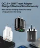 Quick Charge 3.0 USB Charger 28W 3 Ports Adapter QC 3.0 EU US UK Plug Wall Mobile Phone Fast Charger Home Wall Charger Travel Adapter