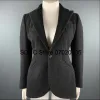 Blazers Women Suit Jacket Herringbone Tattoo Slim Fit Lapel Collar 1 Button Commuter Office Shopping Lady Blazer Coat