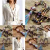 Pendant Necklaces Necklaces Outstanding New Natural Stones Japers Charm Geometric Pendant Necklace Women Elegant Tassel Yoga Jewelry W Dhagy