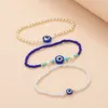 Länkarmband 3st blå ögon pärla för kvinnor öga av ond personlig presentmatchande fest smycken tillbehör
