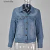 Women's Jackets Cropped Short Denim Coat Long-Sleeve Jeans Autumn And Winter Coat 240301