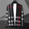 Luxury 2024 Men's Sweaters V-neck for Designer Brand Fashion Knitted Cardigan Black Korean Dress Casual Coats Jacket Mens Clothing M-4XL