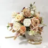 Fleurs de mariage Orange café couleur Simulation fleur Bouquet mariée