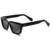 Бренд-дизайнер, мужские квадратные ацетатные солнцезащитные очки с черными кристаллами, мужские желтые оттенки, трендовые очки, винтажные солнцезащитные очки Gafas De Sol 240104