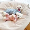 Hundkläder vinterdräkt kläder tjock varm snö valp jumpsuit Yorkies maltese pomeranian poodle outfit små husdjur hundar kostym overaller