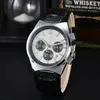 Orologio New Fashion Mens Watches Quartz Beweging Kijk luxe lederen band met kalender waterdichte sport polshorloge voor man OM051789