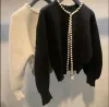 Cardigans Pearls Cardigan laine tricot vintage Vintage Mabe de femme Uster Uster Automne et hiver