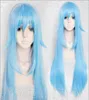 188 Naquela época eu reencarnei como um Slime Rimuru Tempest 80 cm Peruca Cosplay Azul 1463794