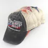 10 färger Trump Hats 2024 Biden Summer Net Peak Cap USA Presidentval Baseball Caps Washed Cotton Sun Hat DB652