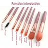 Make-up-Pinsel, 8-teiliges Pinsel-Set, loses Puder, Concealer, Lidschatten, Highlighter, Foundation, Beauty-Tools