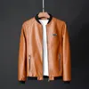 Chaquetas para hombres Chaqueta de cuero Bomber Motocicleta Hombres Biker Béisbol Tallas grandes 7XL Cuero de moda H calidad abrigo con chincheta Abrigos Chaqueta de cuero