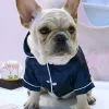 Vestes Luxury Pet Dog Dog Pyjamas Soft Silk French Bulldog Pyjamas Pet Coucher pour petits chiens Shih Tzu Puppy Cat Vêtements Xsxl