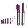 Irons 5 i 1 Professionell hårtork Hot Comb Curling Iron Hair Straightener Hot Air Brush Electric Hair Extensions Hårtork