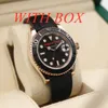 Hot Sale Montre Original Yacht Masters Men Movement Mirror Quality Designer Watches Black Dial 40mm Automatic Mechanical Luxury Mens Watch Dhgate New