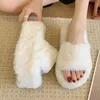 Winter Slippers High Fashion Women Heels 673 Fur Plush Warm Flip Flops Platform Mules Cotton Shoes Pumps Femme Boots 240223 999