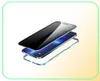 Custodie in metallo magnetico per protezione privacy per iPhone 11 12 13 14 Pro Max Mini XS XR X SE2 8 7 6S 6 Plus 360 temperato fronte-retro Gl1008890