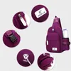 Taille Taschen Männer Frauen Nylon Sling Bag Rucksack Tragbare USB Lade Crossbody Schulter Zyklus Tägliche Reise Brust Pack